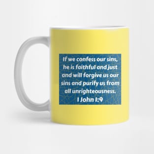 Bible Verse 1 John 1:9 Mug